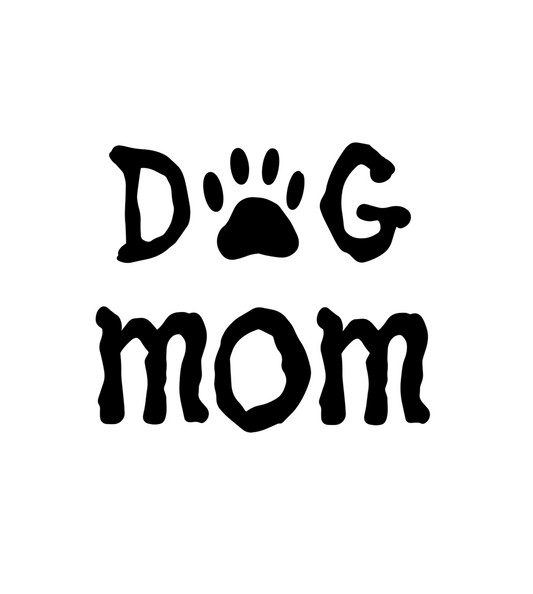 Dog Mom car sticker