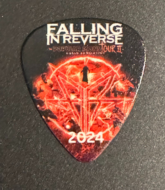 Falling in Reverse collectible gitar pick 2024 Mounstour II