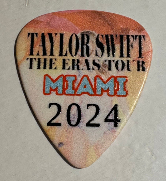 Taylor Swift Commemorative Guitar Pick - 2024 ERAS Tour MIAMI