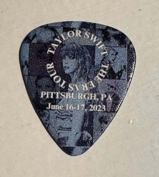 Taylor Swift Commemorative Guitar Pick - 2023 ERAS Tour PITTSBURGH