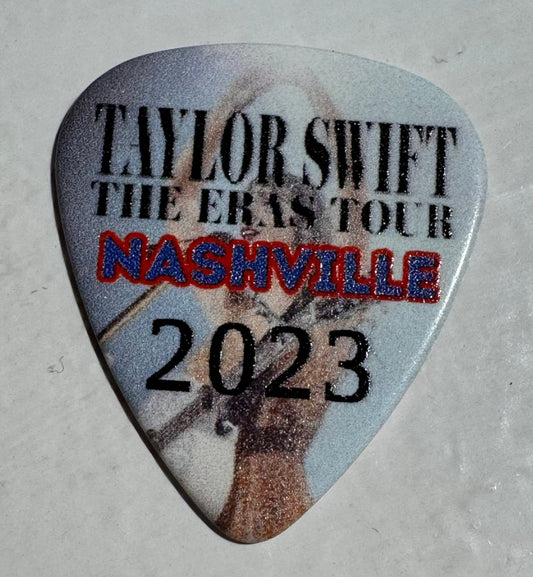 Taylor Swift Commemorative Guitar Pick - 2023 ERAS Tour NASHVILLE