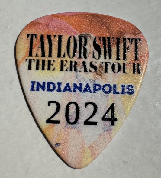 Taylor Swift Commemorative Guitar Pick - 2024 ERAS Tour - INDIANAPOLIS