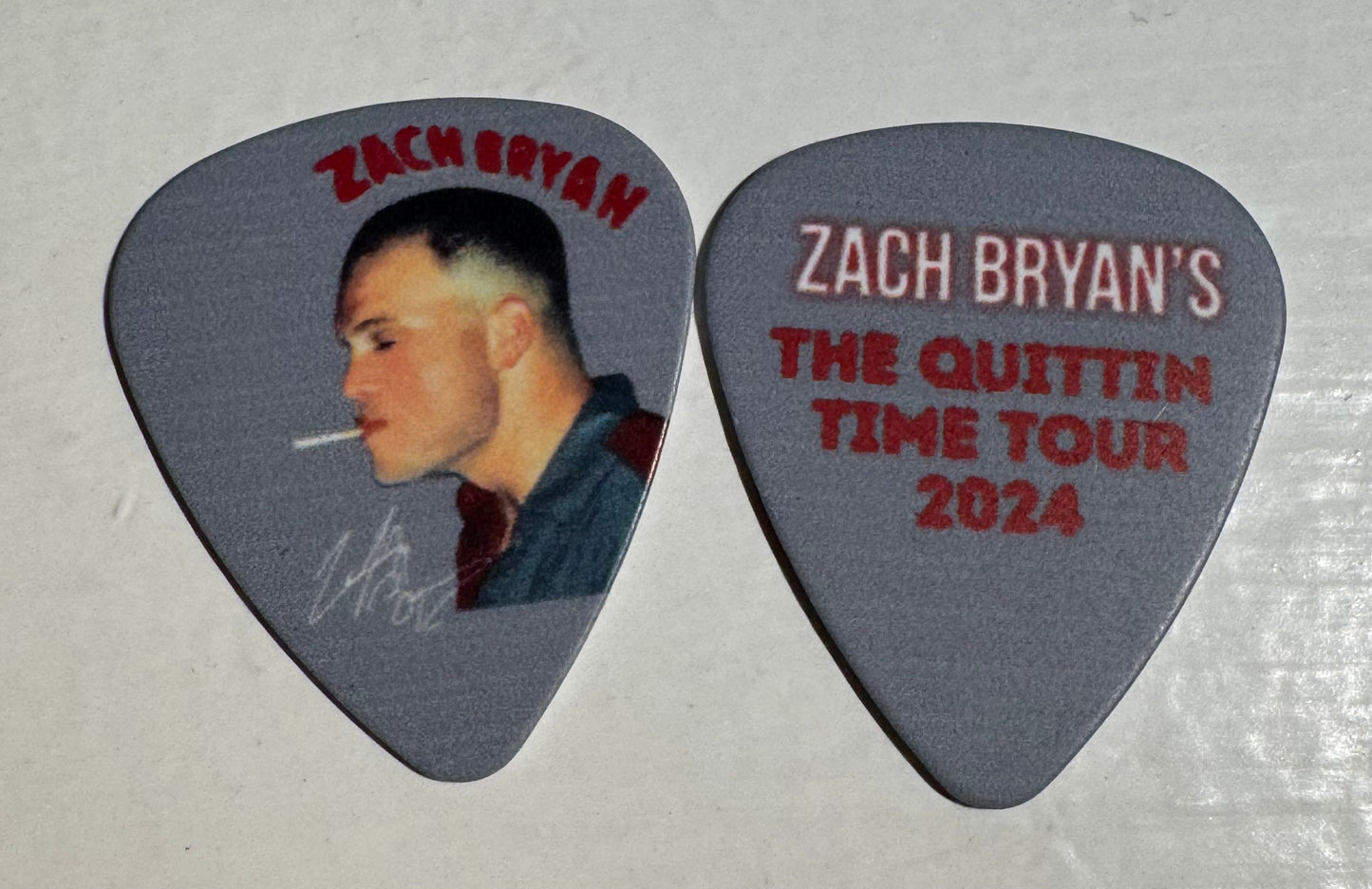 Zach Bryan Guitar Pick - The Quittin' Time Tour 2024