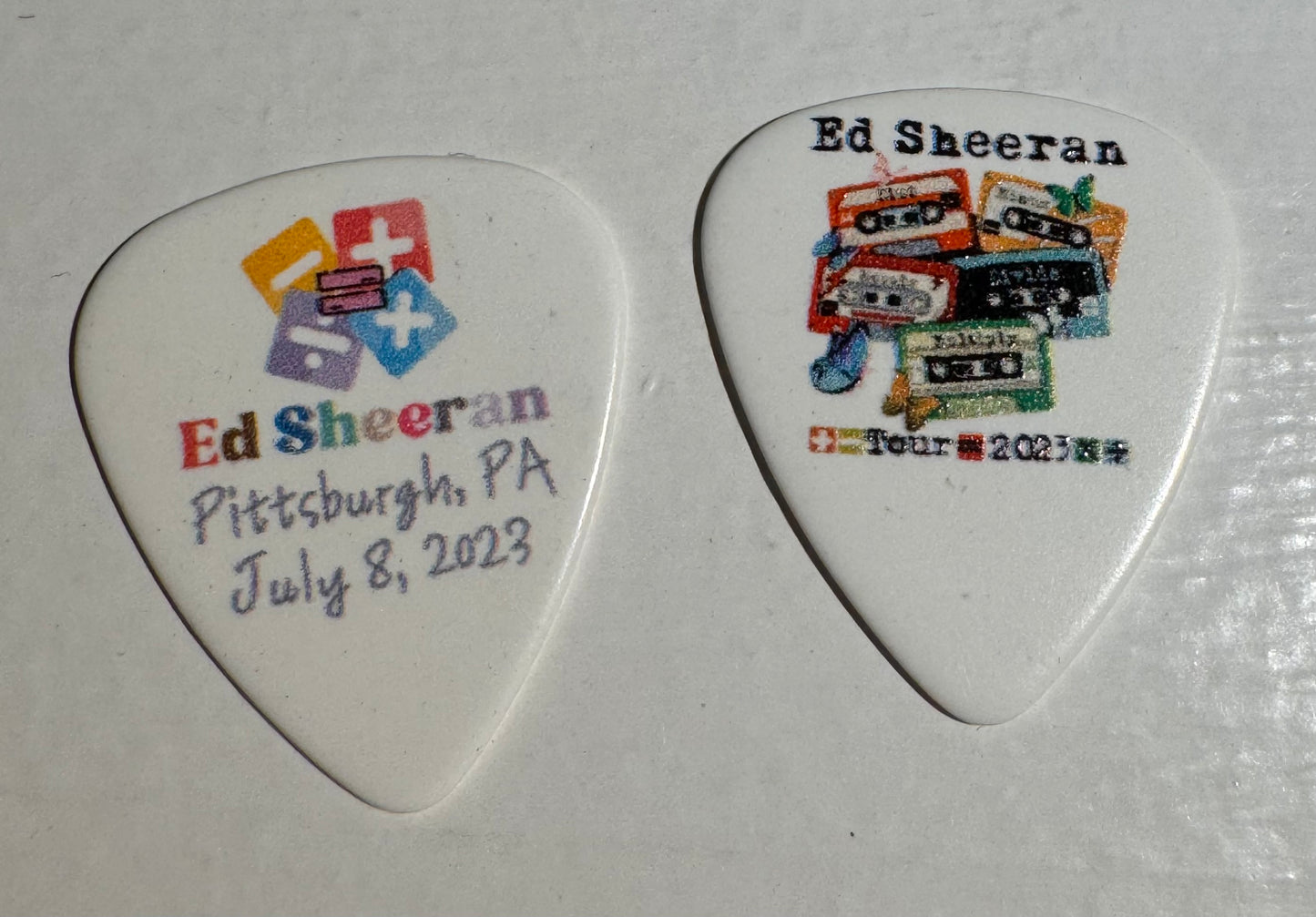 Ed Sheeran Guitar Pick Pittsburgh Stadium Concert On July 8th, 2023