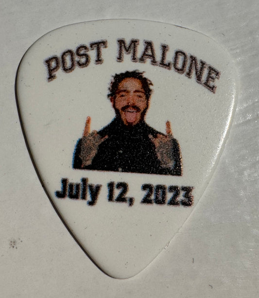 Post Malone Guitar Pick Pittsburgh / Burgettstown 7/12/23