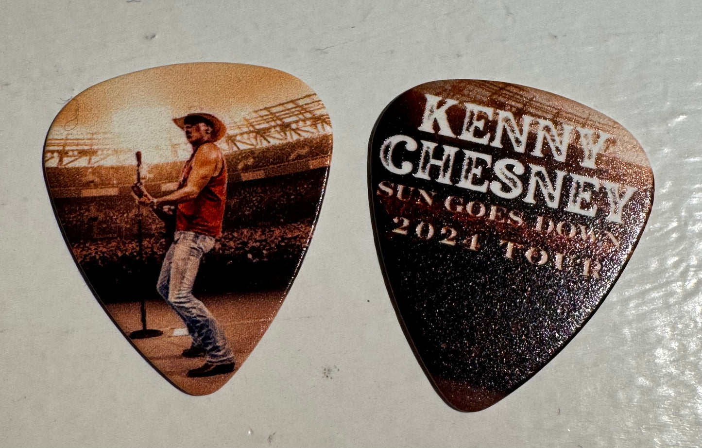 Kenny Chesney Guitar Pick - Sun Goes Down Tour 2024