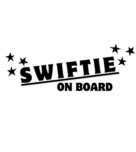 Swiftie on Board car sticker